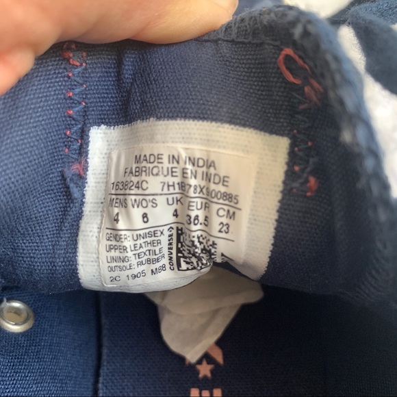 Converse Low Top Blue Suede Egret Sneakers CTAS OX 6 - Picture 10 of 12